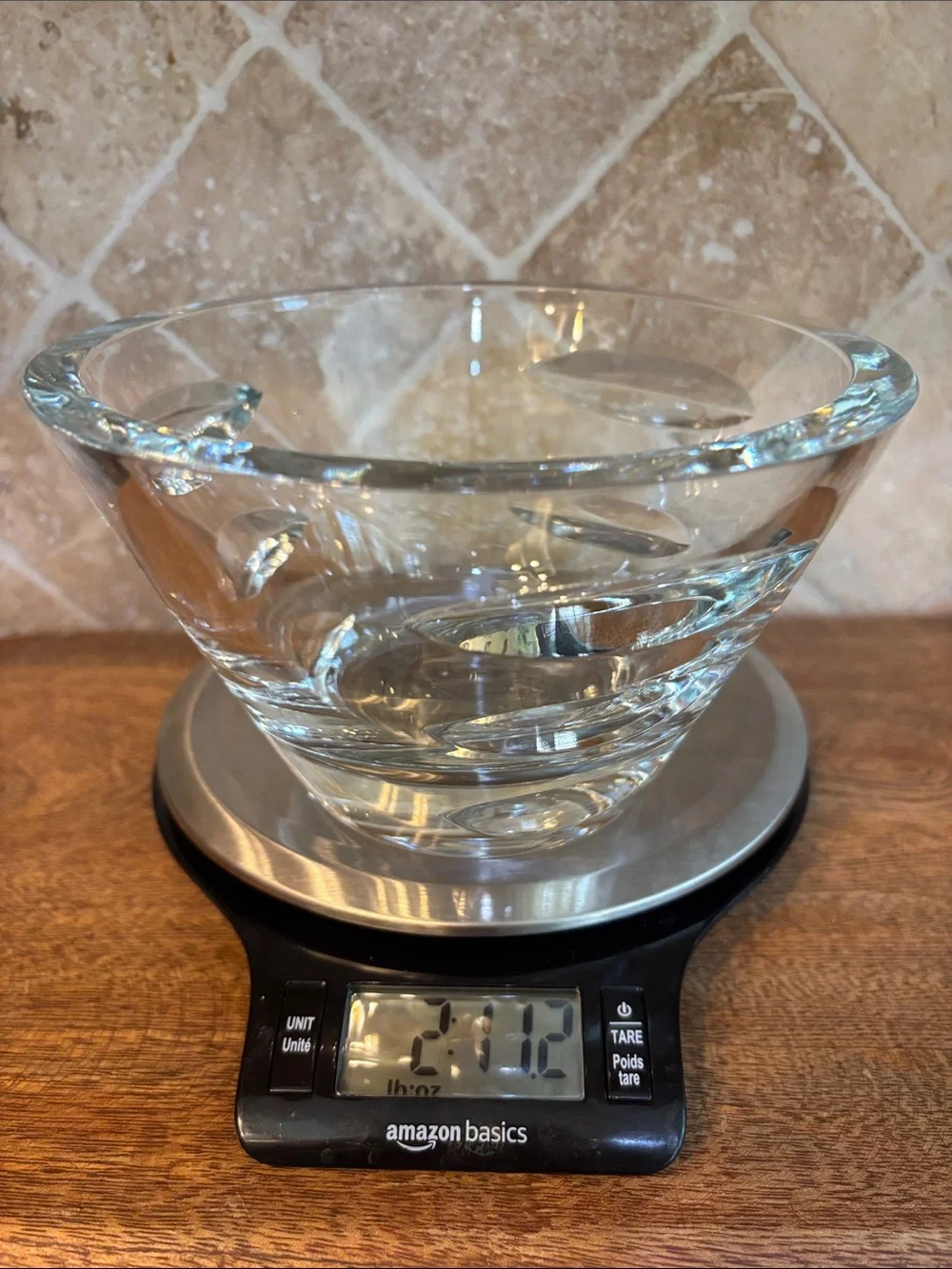 Stunning Crystal Serving Bowl - Elegant  Design